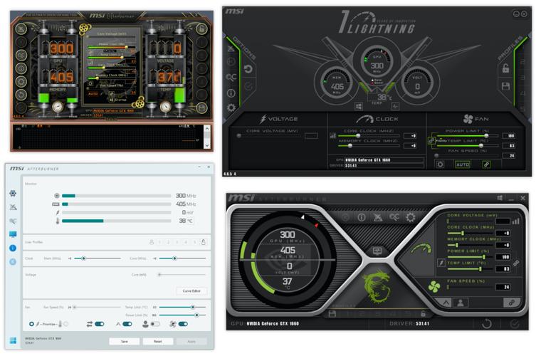 afterburner常用显示参数