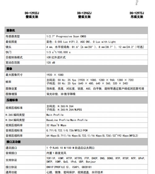 ds 2cd3325fd is参数