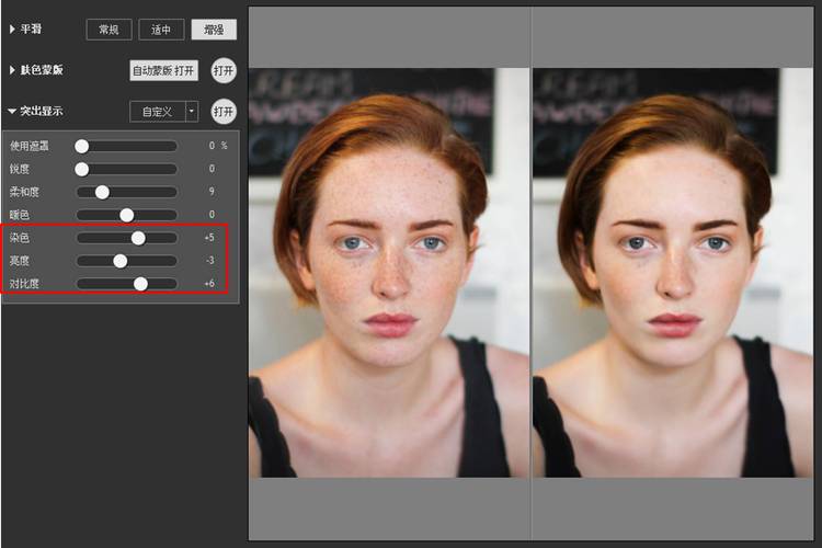 portraiture参数设置