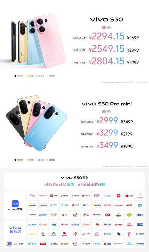 vivo智能手机价格表