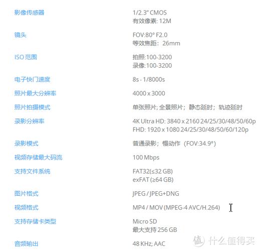 osmopocket拍摄参数